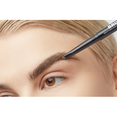 ALVIN D’OR Карандаш для бровей (карандаш+пудра) Brow Satin, 01 Medium brown, Цвет: medium brown, изображение 7