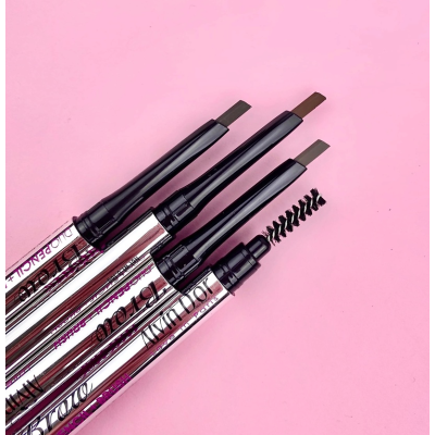 ALVIN D'OR P-9 карандаш для бровей механический с щеточкой Intense Brow + Brush, 01 Light Brown, Цвет: светло-коричневый, изображение 11