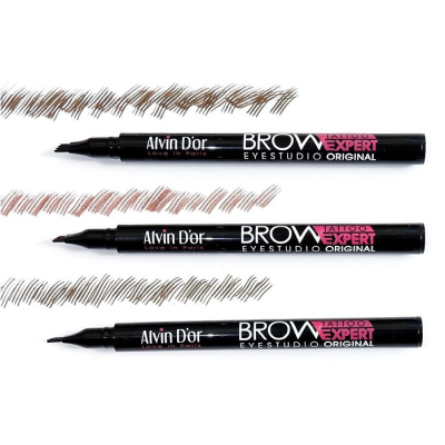 ALVIN D’OR Лайнер для бровей BROW TATTOO, 01 Светло-коричневый, Цвет: светло-коричневый, изображение 12