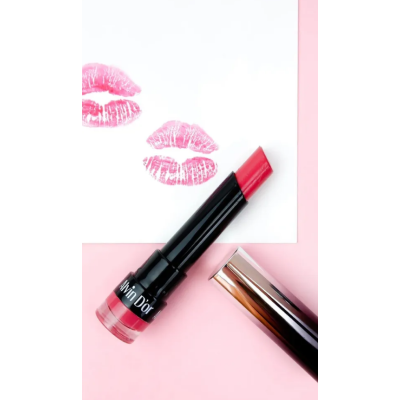 ALVIN D’OR Губная помада гелевая Wet&Shine, тон 10, Цвет: красный бархат, изображение 5