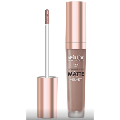 Alvin D`or Lg-16M Помада жидкая матовая Matte Velvet тон 01, Цвет: светлый нюд