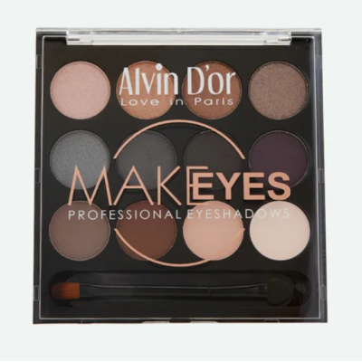 Тени для век Makeeyes палетка 12 оттенков, изображение 3