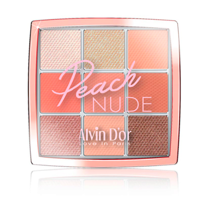 ALVIN D’OR Палетка теней для век PEACH NUDE, 13 г