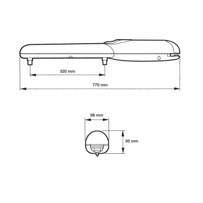 Комплект для распашных ворот NICE WINGO2024KCE, изображение 12