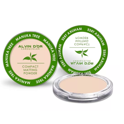 ALVIN D’OR Пудра компактная Manuka Tree, 01 Pink beige, Цвет: pink beige