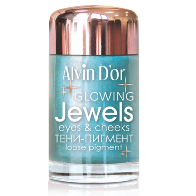 Alvin D’or Тени - Пигмент для век Jewels Aes-17, тон 03 небесно-голубой, Цвет: небесно-голубой тон