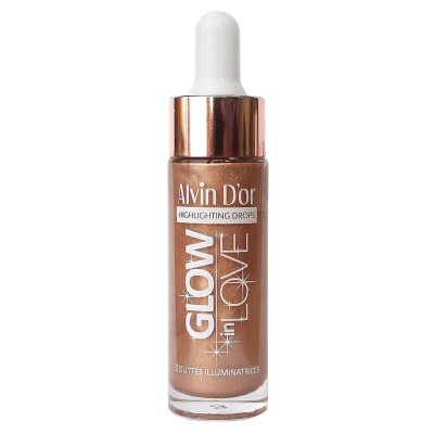 ALVIN D’OR Жидкий хайлайтер GLOW IN LOVE, 02 Бронзовый, Цвет: бронзовый