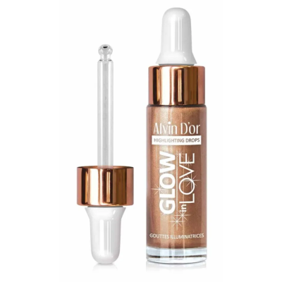 ALVIN D’OR Жидкий хайлайтер GLOW IN LOVE, 02 Бронзовый, Цвет: бронзовый, изображение 2