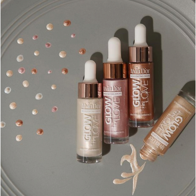 ALVIN D’OR Жидкий хайлайтер GLOW IN LOVE, 03 розовый, Цвет: розовый, изображение 6