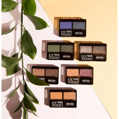 Alvin D’or Тени для век двойные Eye Studio AES-14, тон 01, Цвет: тон 01, изображение 8