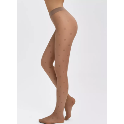 Колготки LA LUNA 20 den с рисунком в горошек фантазийные, цвет daino min, размер 4, Цвет: daino min, Размер EU: 4/L, изображение 3
