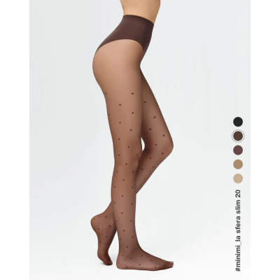 Колготки LA SFERA SLIM 20 den с рисунком, утягивающие, цвет cappuccino min, размер 3, Цвет: cappuccino min, Размер EU: 3/M, изображение 3
