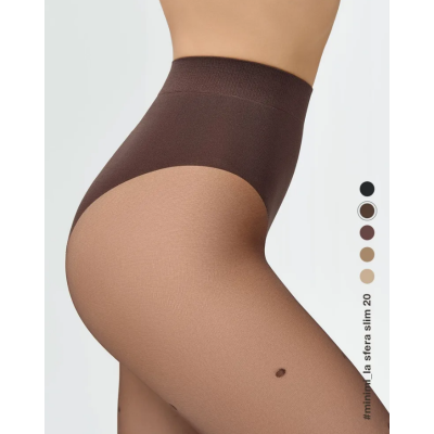 Колготки LA SFERA SLIM 20 den с рисунком, утягивающие, цвет cappuccino min, размер 2, Цвет: cappuccino min, Размер EU: 2/S, изображение 6