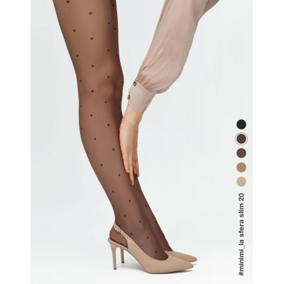 Колготки LA SFERA SLIM 20 den с рисунком, утягивающие, цвет nero, размер 4, Цвет: cappuccino min, Размер EU: 4/L, изображение 7