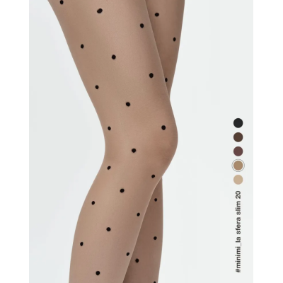 Колготки LA SFERA SLIM 20 den с рисунком, утягивающие, цвет daino/nero, размер 2, Цвет: daino/nero min, Размер EU: 2/S, изображение 6