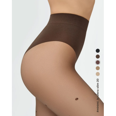 Колготки LA SFERA SLIM 20 den с рисунком, утягивающие, цвет mineral min, размер 4, Цвет: mineral min, Размер EU: 4/L, изображение 8