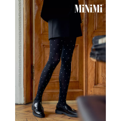 Колготки MICRO POIS 100 den с рисунком горошек, теплые, nero, размер 2, Цвет: nero, Размер EU: 2/S, Рост: 160-165, изображение 11