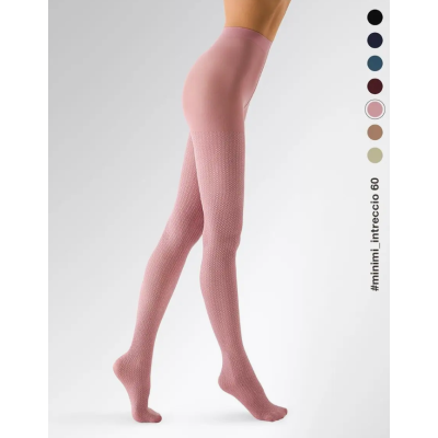 Колготки Minimi Intreccio, 60 ден rosa antico min, размер 2, Цвет: rosa antico min, Размер EU: 2/S, Рост: 160-165, изображение 4