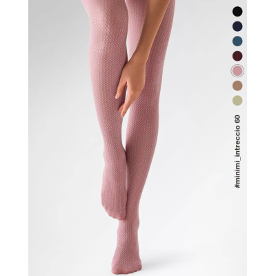 Колготки Minimi Intreccio, 60 ден bordo min, размер 3, Цвет: rosa antico min, Размер EU: 3/M, Рост: 165-170, изображение 7