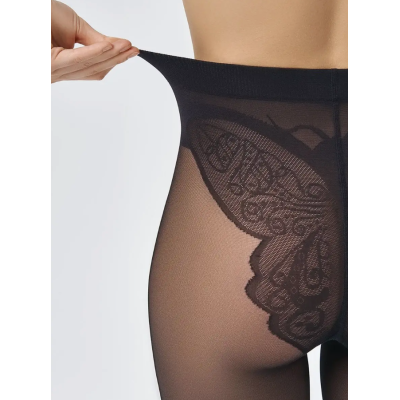 Колготки с трусиками в виде бабочки MINIMI PAPILLON 20 nero, размер 2, Цвет: nero, Размер EU: 2/S, изображение 7