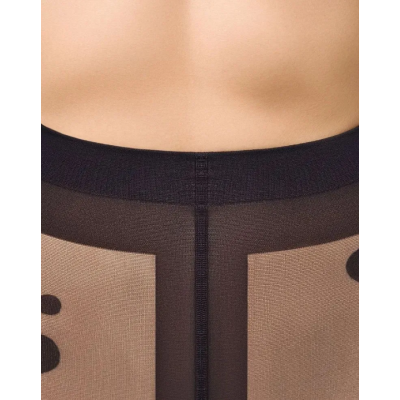 Колготки REGINA 20 den с рисунком в горошек, фантазийные. Nero, размер 3, Цвет: nero, Размер EU: 3/M, изображение 9