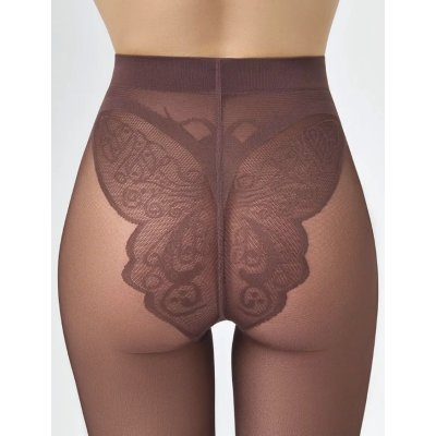 Колготки с трусиками в виде бабочки MINIMI PAPILLON 20 cappuccino min, размер 3, Цвет: cappuccino min, Размер EU: 3/M, изображение 6