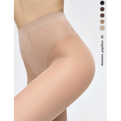 Колготки с трусиками в виде бабочки MINIMI PAPILLON 20 caramello min, размер 2, Цвет: caramello min, Размер EU: 2/S, изображение 4