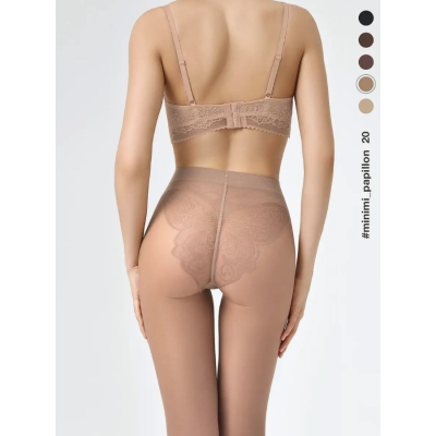 Колготки с трусиками в виде бабочки MINIMI PAPILLON 20 daino min, размер 2, Цвет: daino min, Размер EU: 2/S, изображение 2