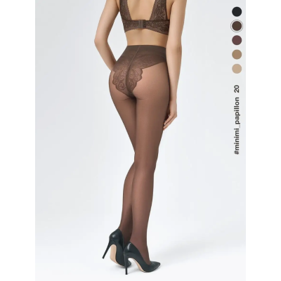 Колготки с трусиками в виде бабочки MINIMI PAPILLON 20 mineral min, размер 2, Цвет: mineral min, Размер EU: 2/S, изображение 2