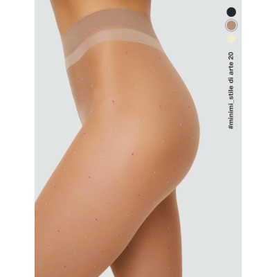 Колготки STILE DI ARTE 20 den с рисунком в горошек daino min, размер 4, Цвет: daino min, Размер EU: 4/L, изображение 5