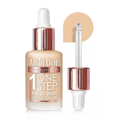 Alvin D'Or Консилер для лица и глаз 1 One Step drops, 01 слоновая кость, Цвет: слоновая кость 