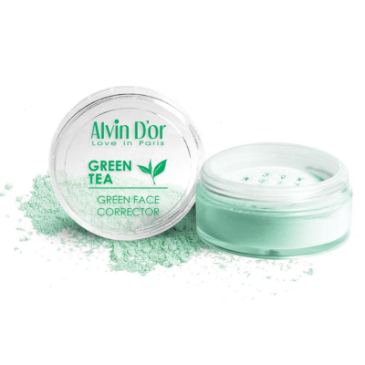 ALVIN D’OR Рассыпчатый корректор для лица, Green Tea, изображение 2