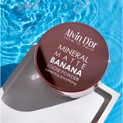 ALVIN D’OR Пудра рассыпчатая Mineral Banana Matte, Полупрозрачный, 8 г, изображение 3