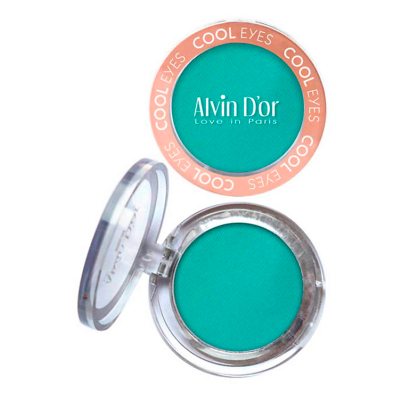 Тени для век Cool Eyes Alvin D`or, тон 21 бирюза, матовые, Цвет: бирюза