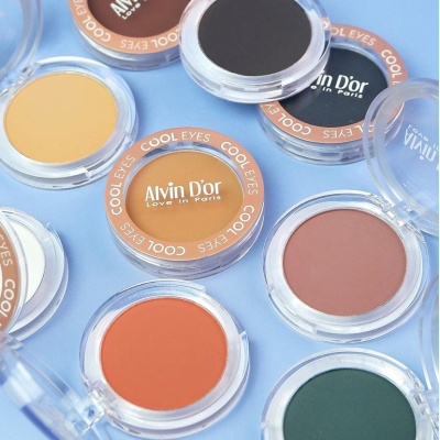 Тени для век Cool Eyes Alvin D`or, тон 01 снежный ангел, матовые, Цвет: снежный ангел, изображение 6