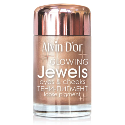 Alvin D’or Тени - Пигмент для век Jewels Aes-17, тон 02 мягкий бронзовый, Цвет: мягкий бронзовый