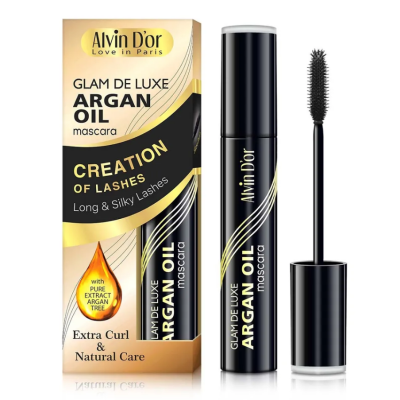 Alvin Dor M-29 Тушь для ресниц Glam De Luxe argan oil в коробочке