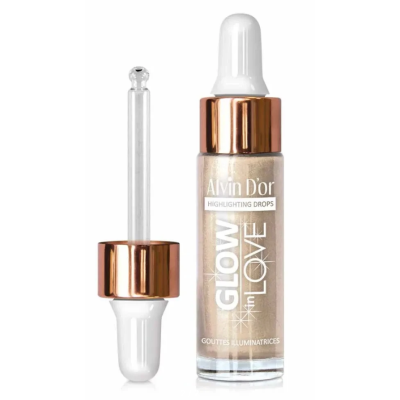 ALVIN D’OR Жидкий хайлайтер GLOW IN LOVE, 01 Светлый, Цвет: светлый, изображение 2 от магазина Брами Маркет ALVIN D’OR Жидкий хайлайтер GLOW IN LOVE, 01 Светлый, Цвет: светлый, изображение 2