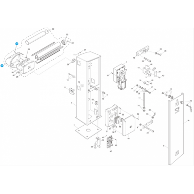 CAME 119RIG325 декоративная накладка для стрелы шлагбаума G03750, G3751, изображение 4