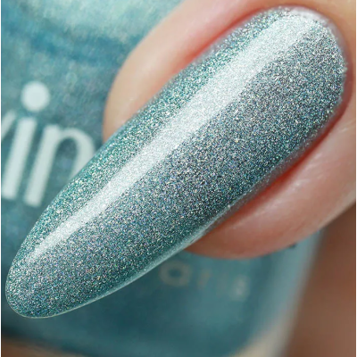 ADN-07 Лак для ногтей голографический Alvin D`or (тон 704) яркий лазурный, Цвет: яркий лазурный, изображение 2