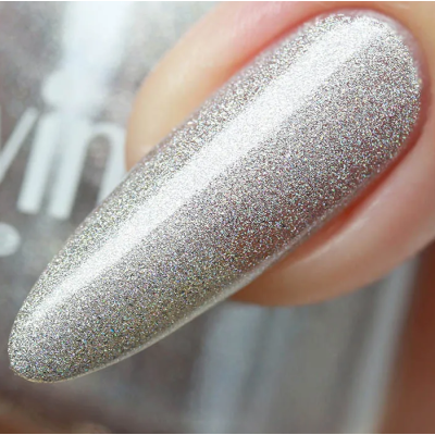 ADN-07 Лак для ногтей голографический Alvin D`or (тон 708) старинное серебро, Цвет: старинное серебро, изображение 2