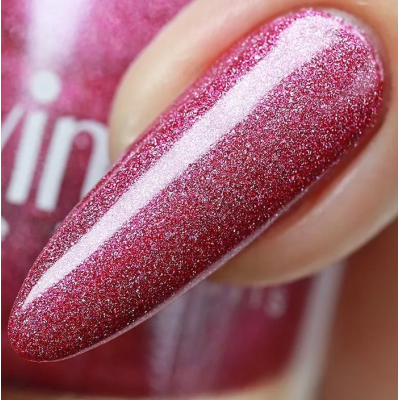 ADN-07 Лак для ногтей голографический Alvin D`or (тон 712) персидская сирень, Цвет: персидская сирень, изображение 2