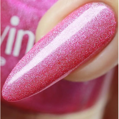 ADN-07 Лак для ногтей голографический Alvin D`or (тон 714) розовое искушение, Цвет: розовое искушение, изображение 2