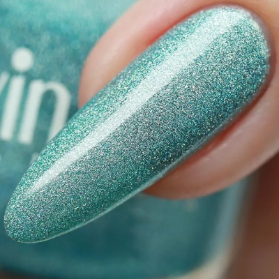 ADN-07 Лак для ногтей голографический Alvin D`or (тон 719) призрак бирюзы, Цвет: призрак бирюзы, изображение 2