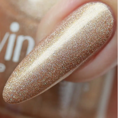 ADN-07 Лак для ногтей голографический Alvin D`or (тон 721) теплый бежевый, Цвет: теплый бежевый, изображение 2