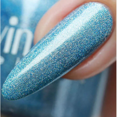 ADN-07 Лак для ногтей голографический Alvin D`or (тон 725) глубокое море, Цвет: глубокое море, изображение 2