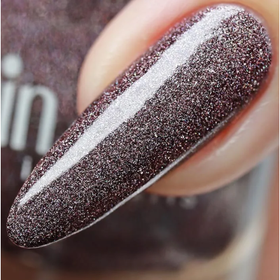 ADN-07 Лак для ногтей голографический Alvin D`or (тон 730) темный крокус, Цвет: темный крокус, изображение 2