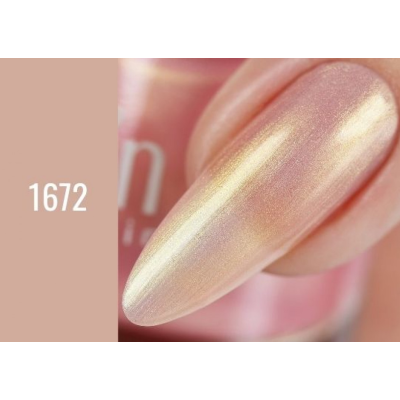 ALVIN D’OR Лак для ногтей ЛАК-ГЕЛЬ, тон 1672 персиковый жемчуг, Цвет: персиковый жемчуг, изображение 2