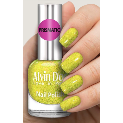 ALVIN D’OR лак для ногтей PRISMATIC, тон 2703 лаймовый, Цвет: лаймовый, изображение 2