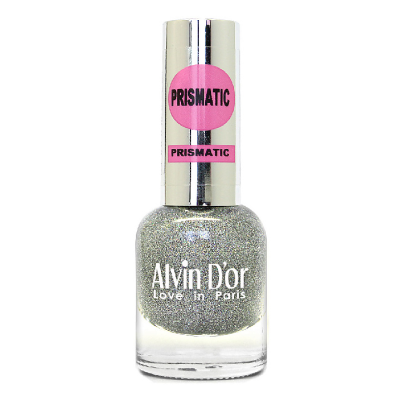 ALVIN D’OR лак для ногтей PRISMATIC, тон 2704 серебряный, Цвет: серебряный